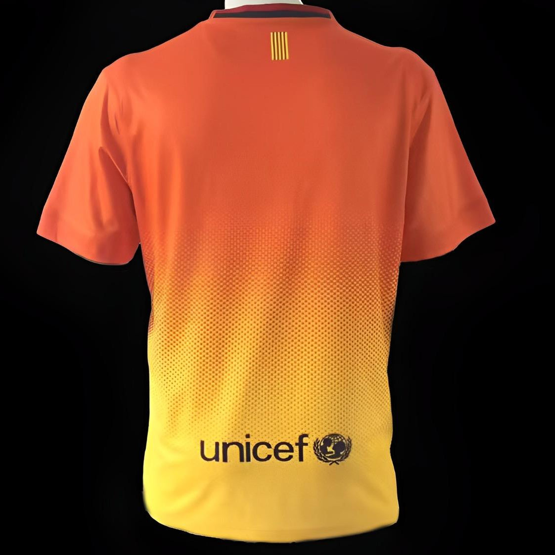 FC Barcelona Away Jersey 2012/13 yellow orange gradient back view