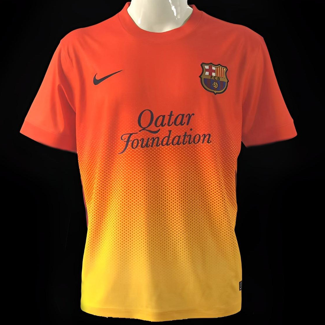 FC Barcelona Away Jersey 2012/13 yellow orange gradient front view
