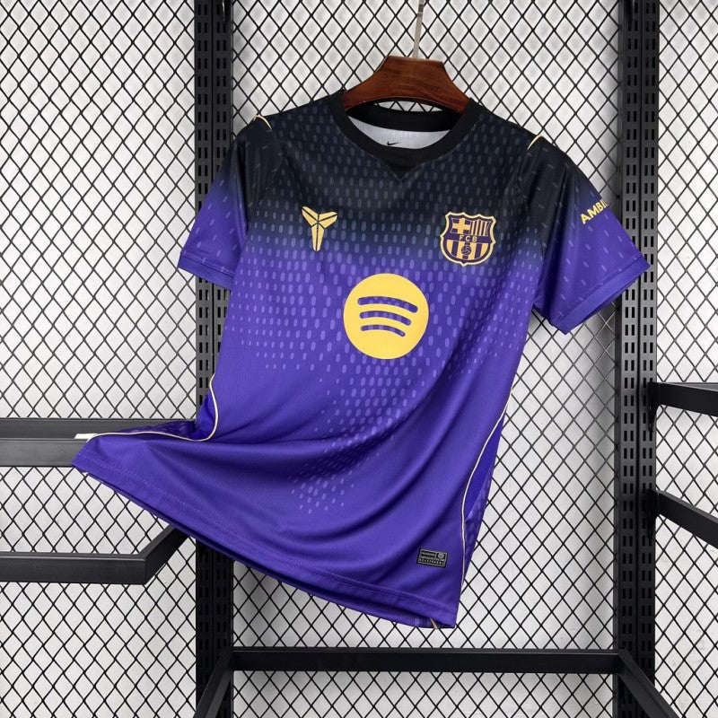 FC Barcelona Away Jersey 2026/27 front view in black and purple