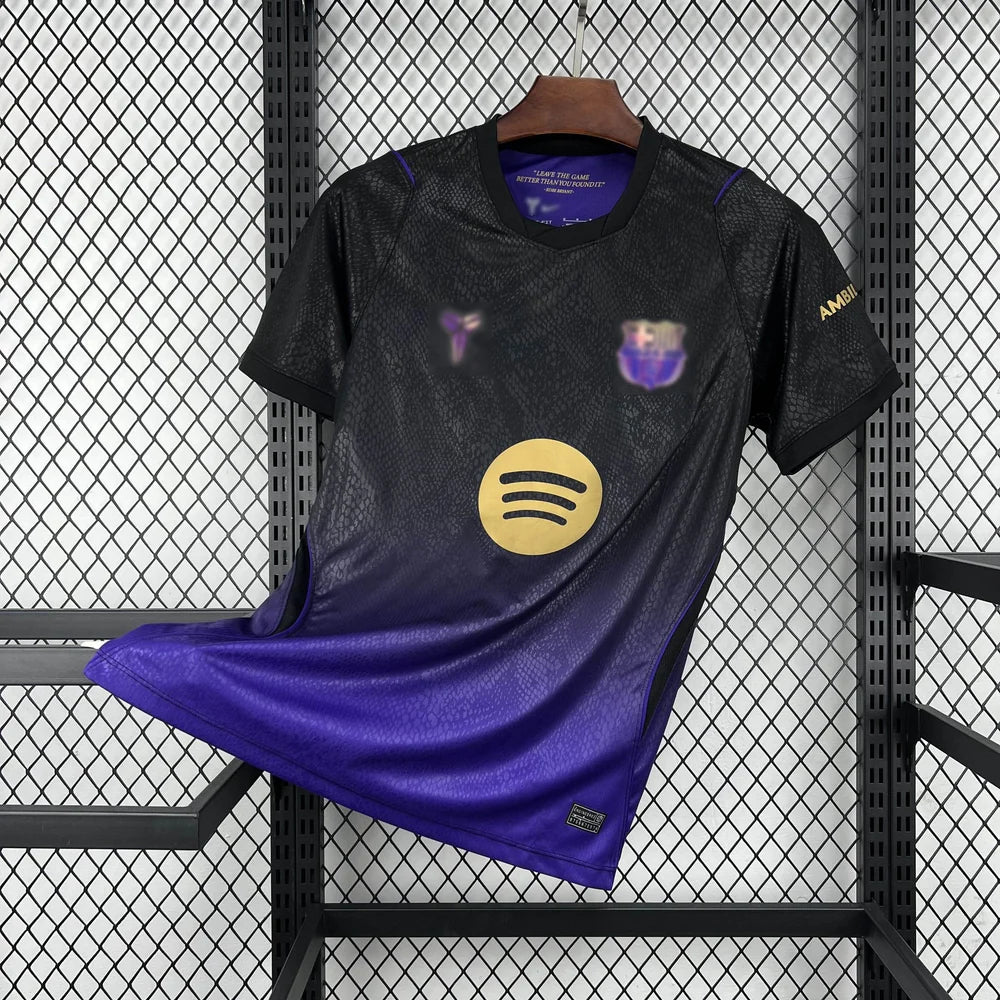 FC Barcelona Away Jersey 2026/27 front view in black and purple