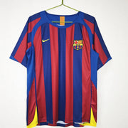FC Barcelona Home Jersey 2005/06 front view with blue and red vertical stripes