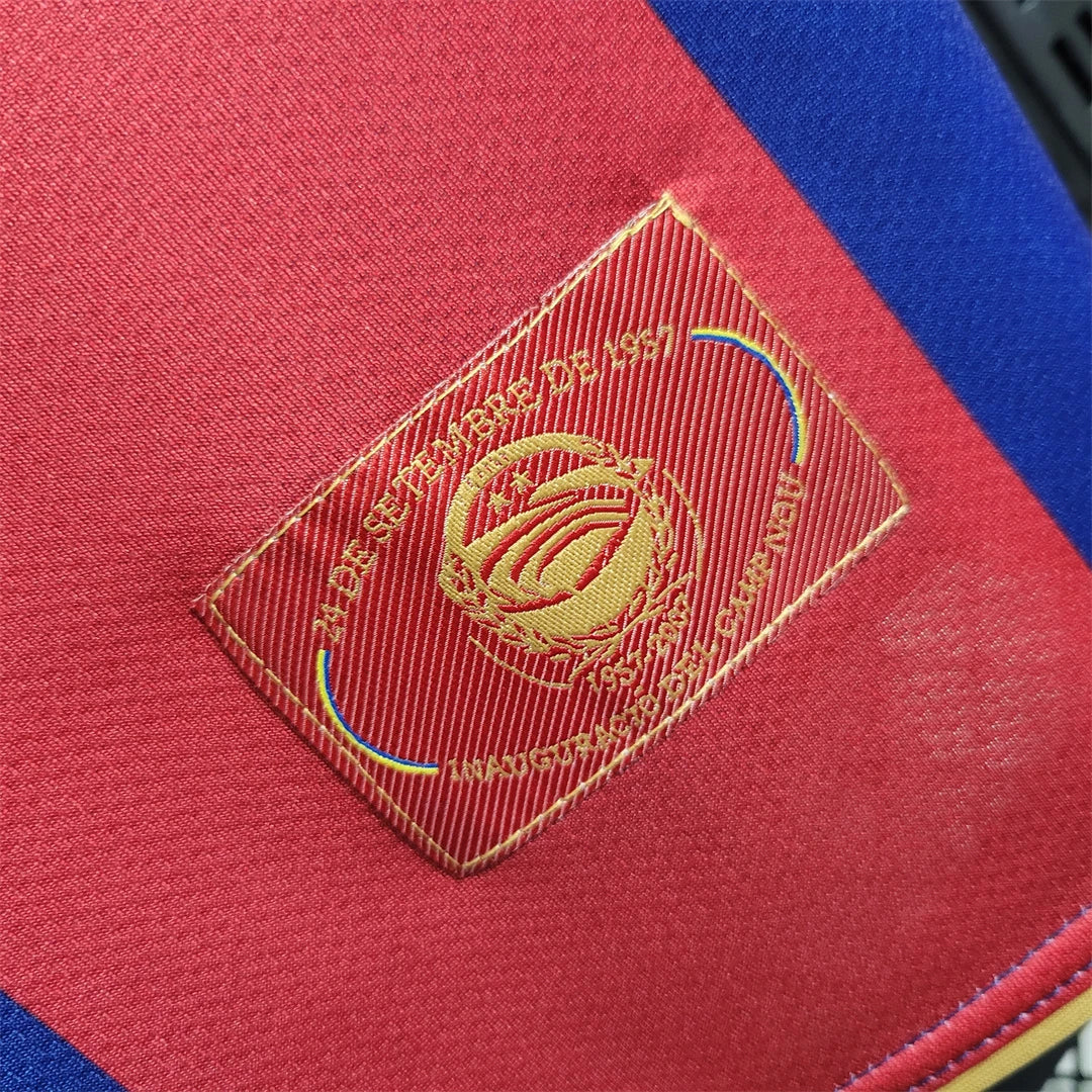 FC Barcelona Home Jersey 2007/08 lower jersey detail