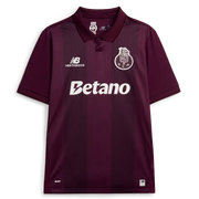 FC Porto Away Jersey 2026/27 front view with burgundy design and Betano sponsor