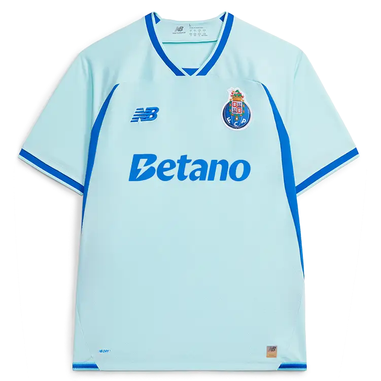 FC Porto Third Jersey 2026/27 front view with light blue design and Betano sponsor