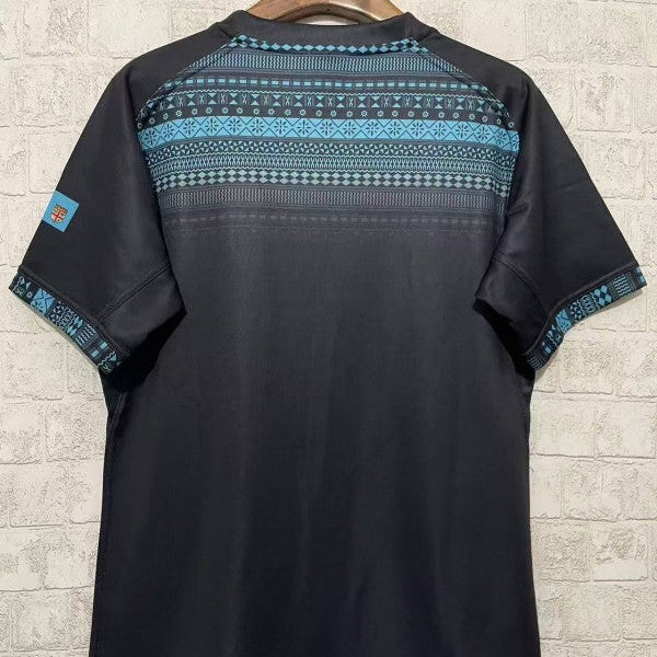 Fiji Bati Rugby League Jersey 2026 Black Back View