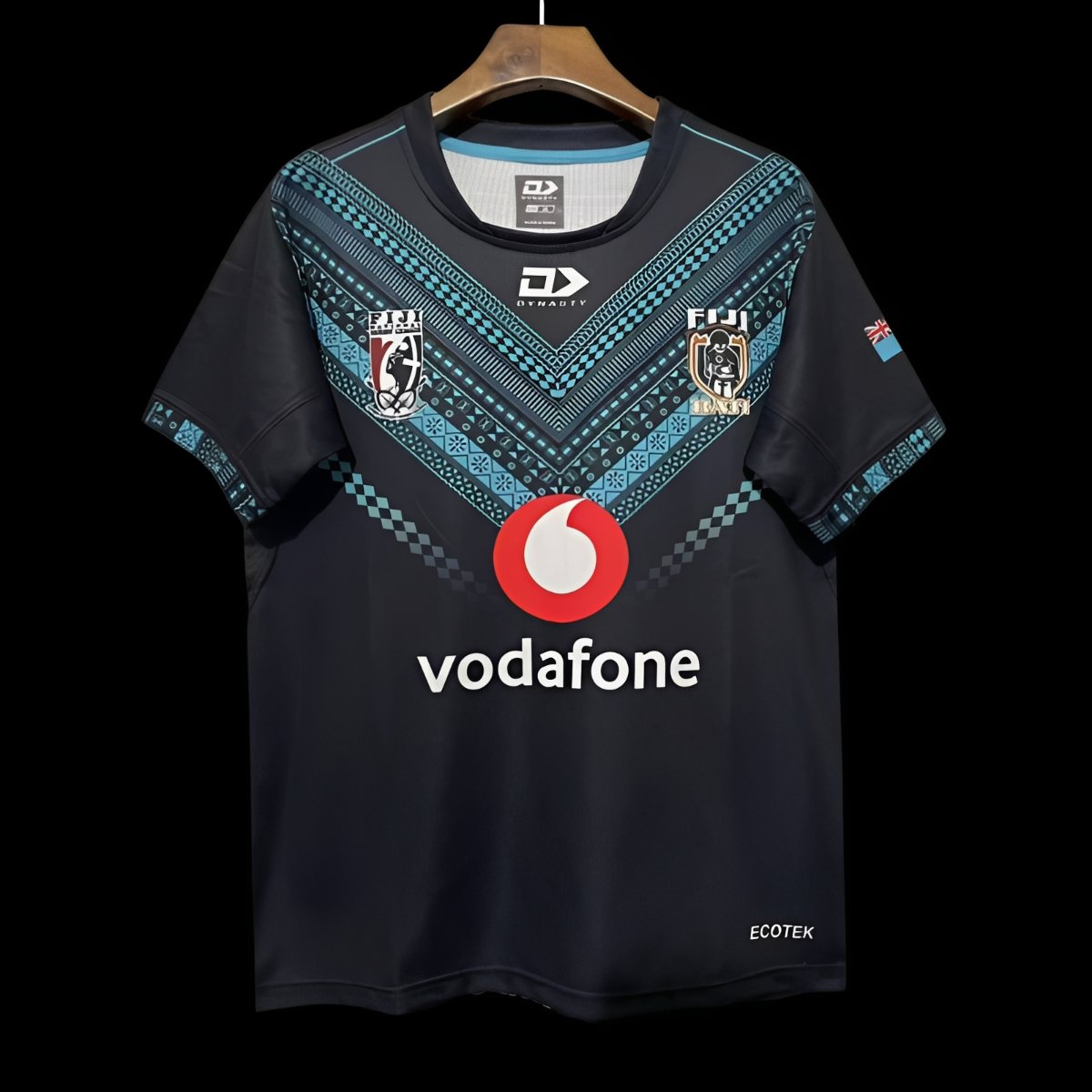 Fiji Bati Rugby League Jersey 2026 Black and Blue Front View