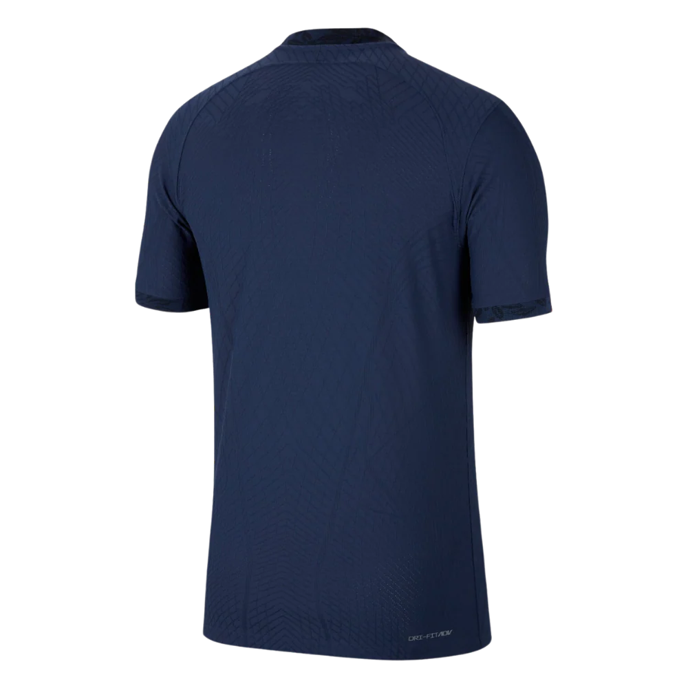 France Home Jersey 2022 back view with clean navy finish