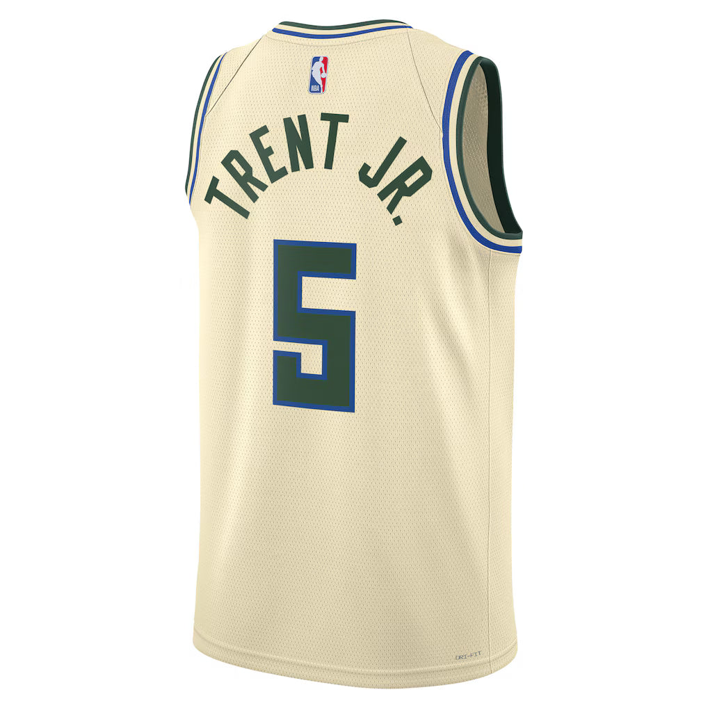 Gary Trent Jr. Milwaukee Bucks 2025/26 City Edition Swingman Jersey back view