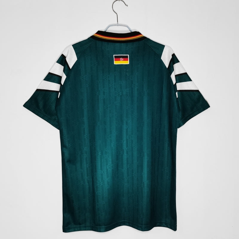 Germany 1996 Away Retro Football Jersey back view