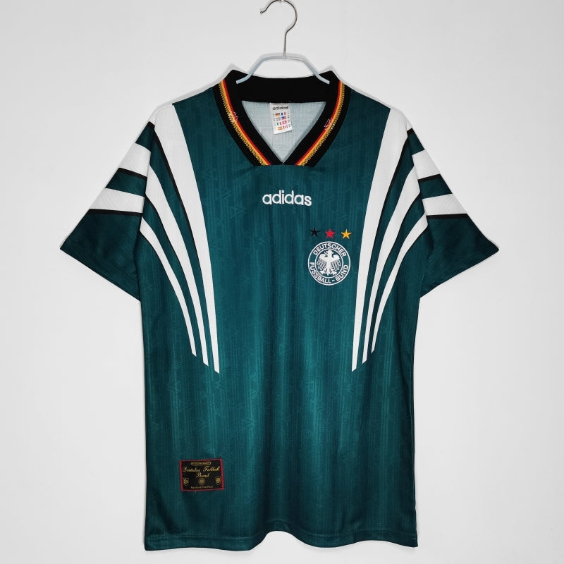 Germany 1996 Away Retro Football Jersey front view