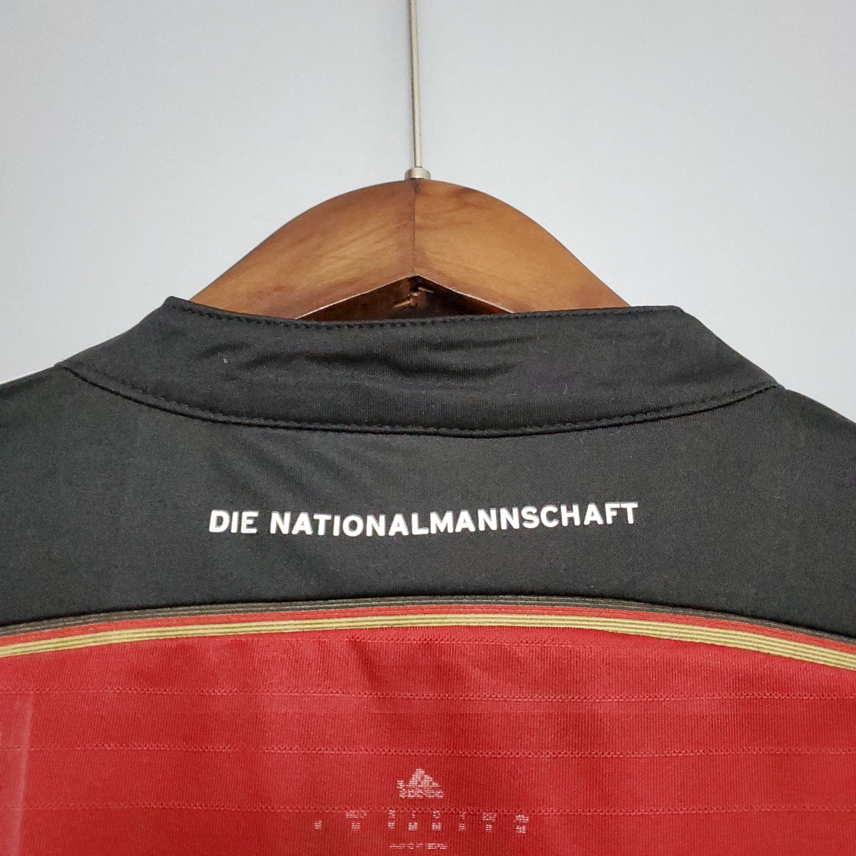 Germany 2014 Away Retro Football Jersey back view collar