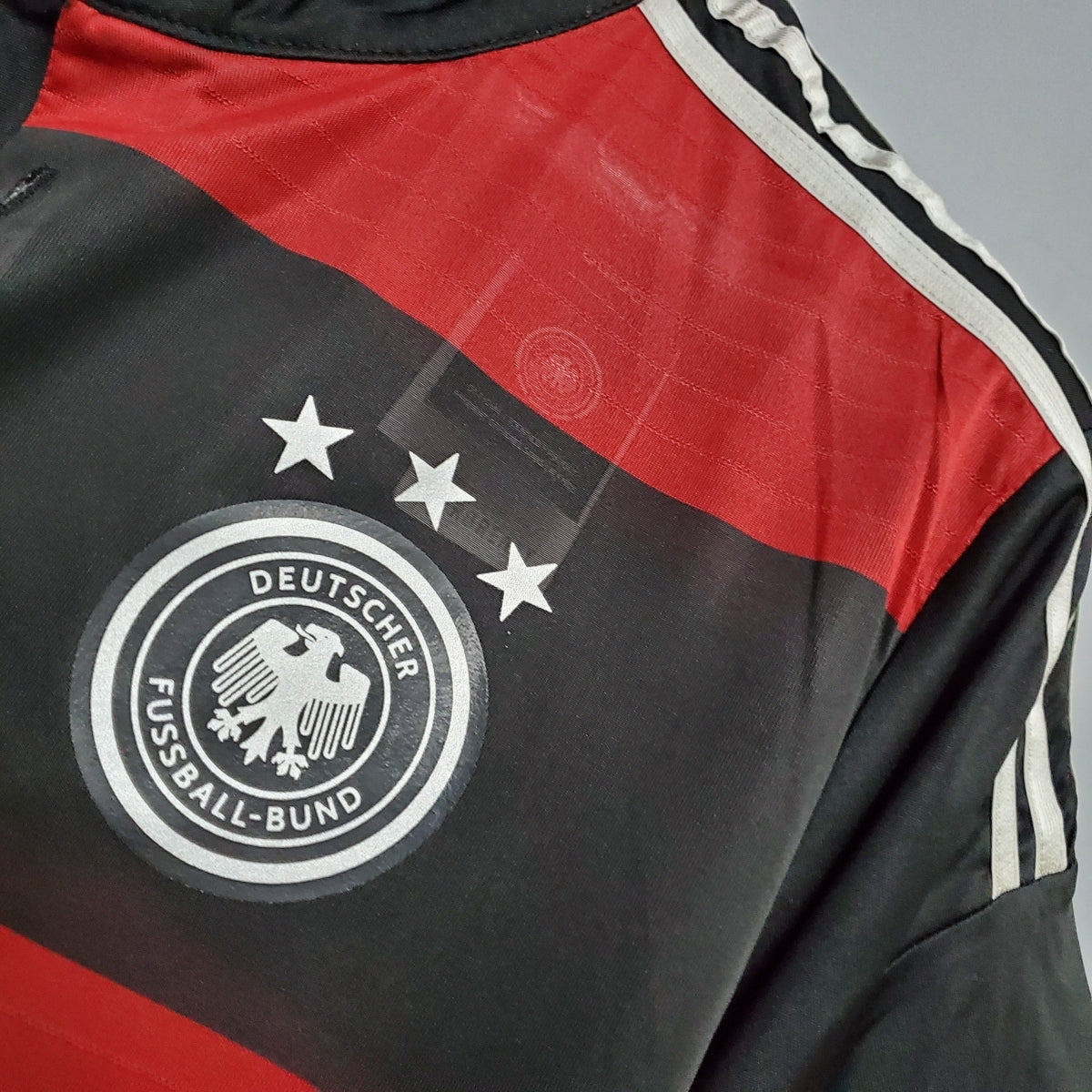 Germany 2014 Away Retro Football Jersey front view logo