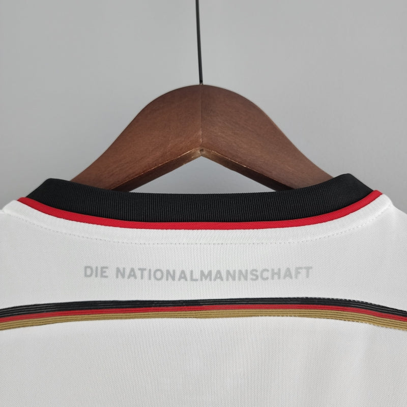 Germany 2014 Home Retro Football Jersey back view collar