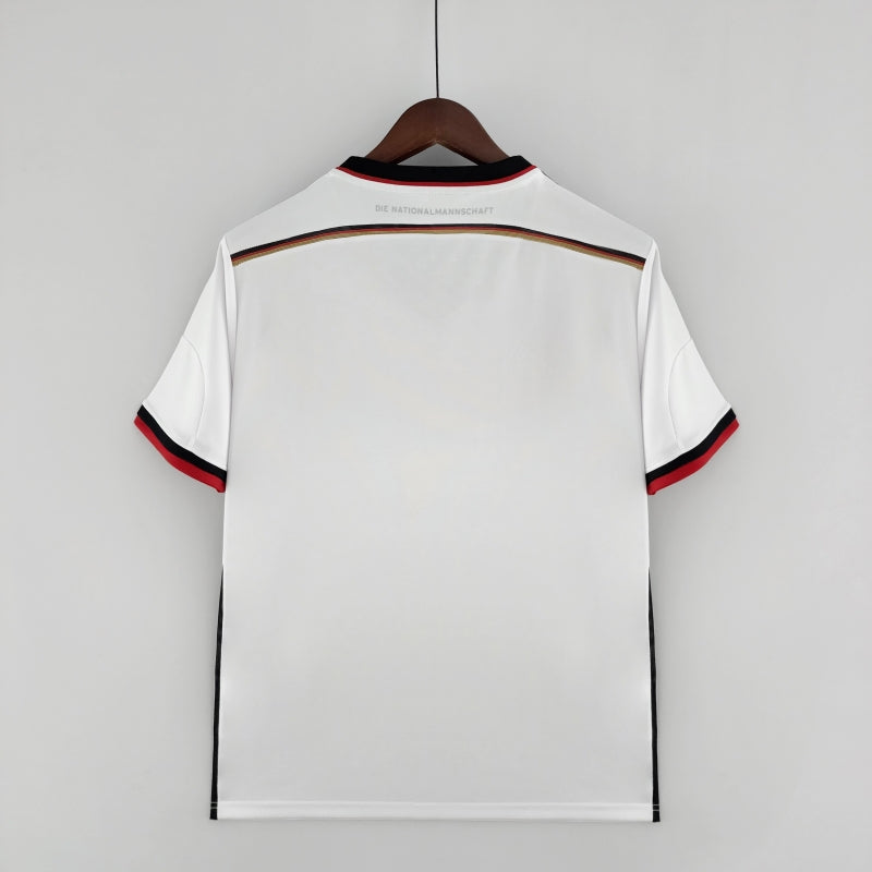 Germany 2014 Home Retro Football Jersey back view