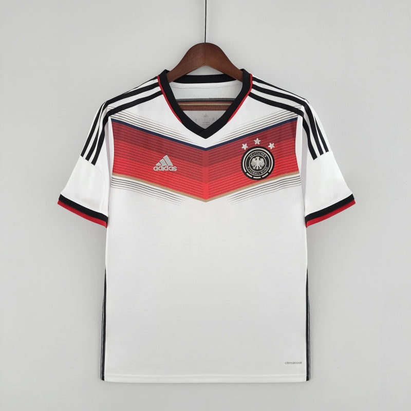 Germany 2014 Home Retro Football Jersey front view