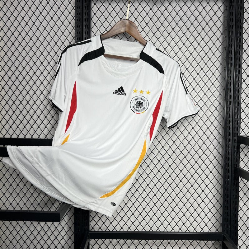 Germany Home Jersey 2006 angled front view showing the white design and side details