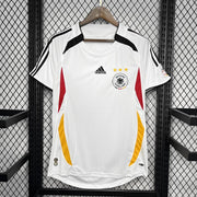 Germany Home Jersey 2006 front view with white design and black red and gold details