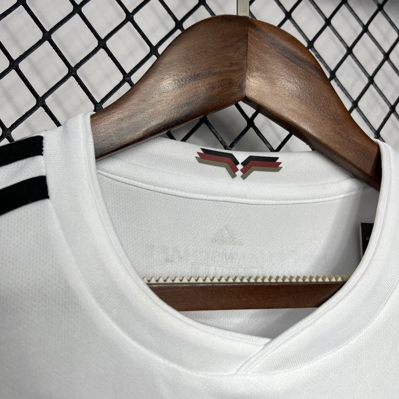 Germany Home Jersey 2018 white V-neck collar detail