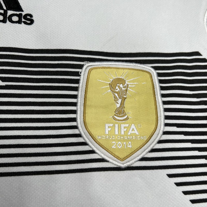 Germany Home Jersey 2018 gold FIFA World Champions badge close-up
