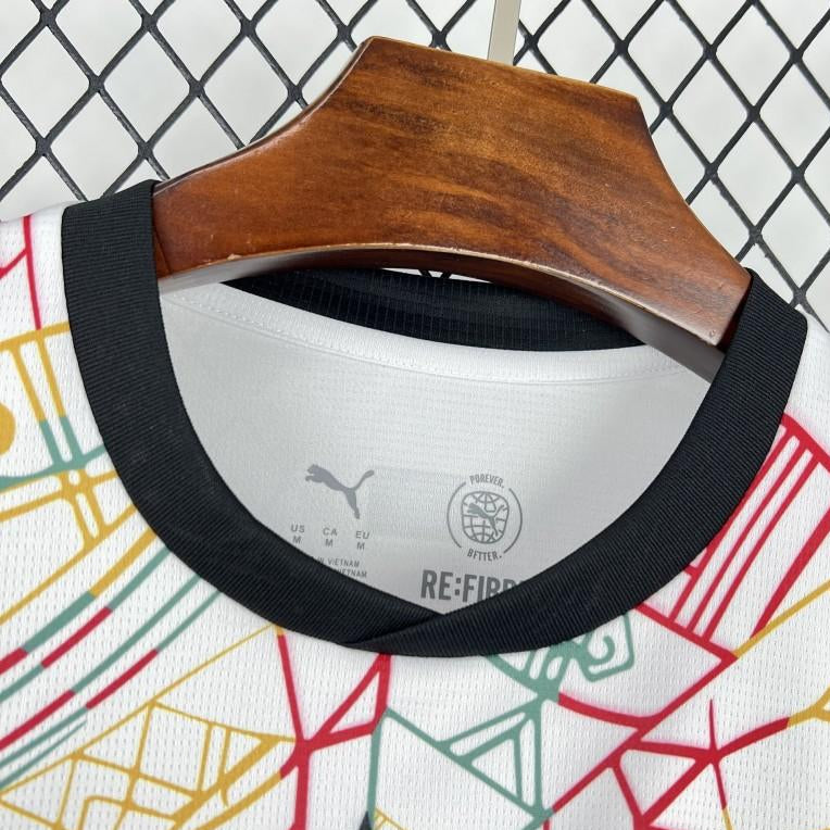 Ghana 2026 World Cup home jersey white football shirt collar view
