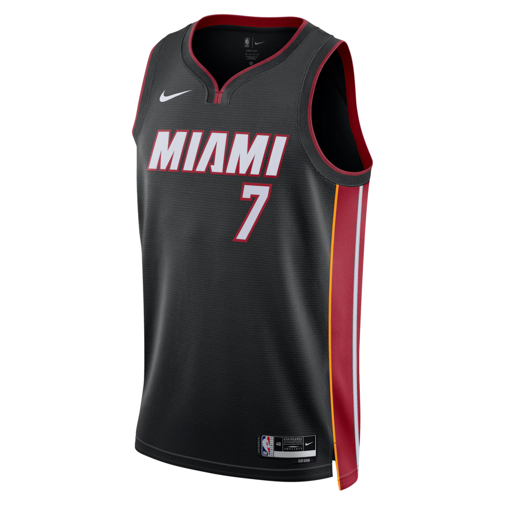 Giannis Antetokounmpo Miami Heat Icon Edition Swingman Jersey front view
