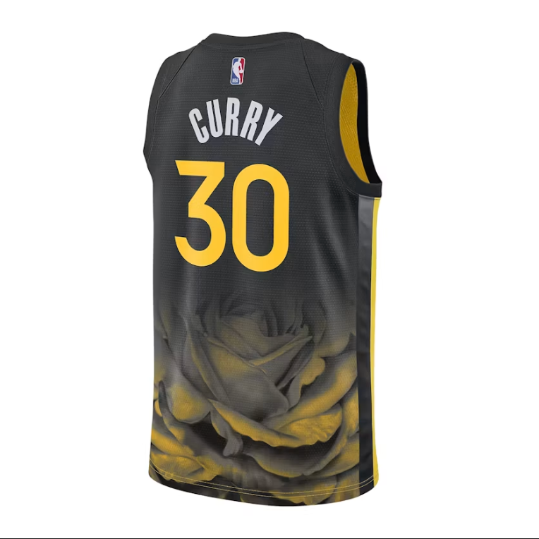 Stephen Curry #30 Golden State Warriors City Edition Jersey 2022/23 back view