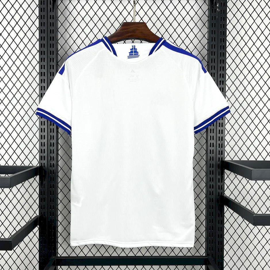Greece 2026 home jersey white blue football shirt back view
