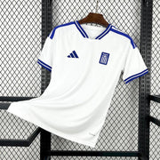 Greece 2026 home jersey white blue football shirt front view
