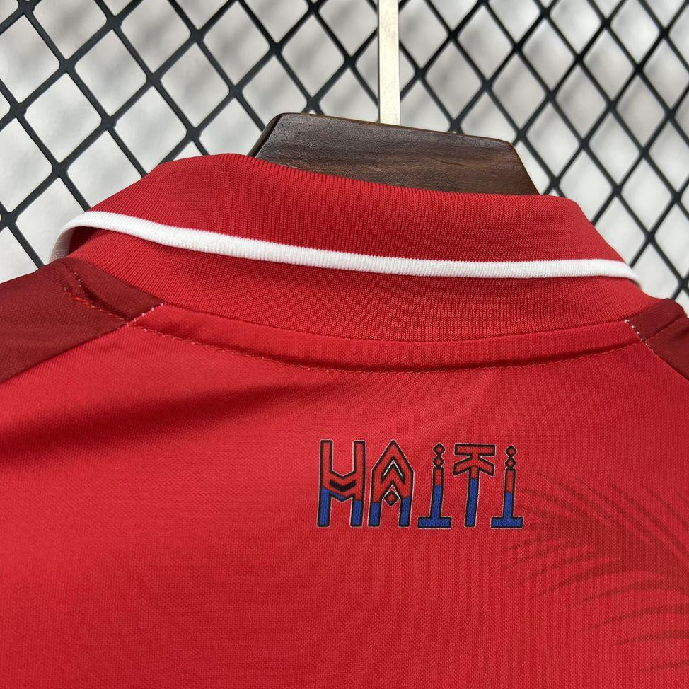 Haiti 2026 World Cup Third Jersey Back  View Collar