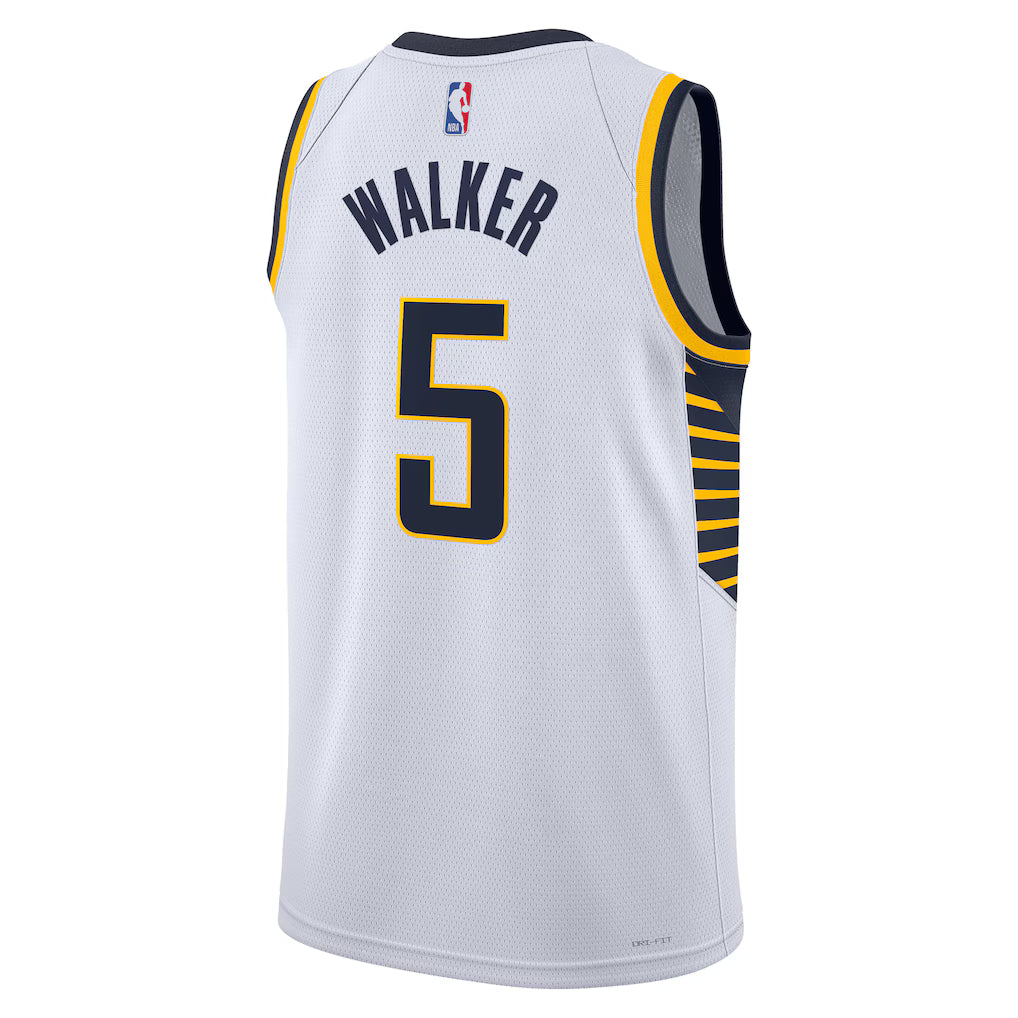 Indiana Pacers Jarace Walker #5 Association Edition Swingman Jersey back view