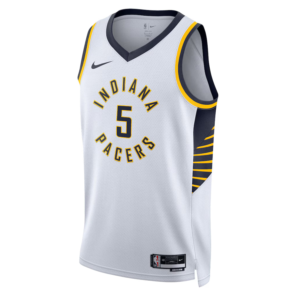 Indiana Pacers Jarace Walker #5 Association Edition Swingman Jersey front view