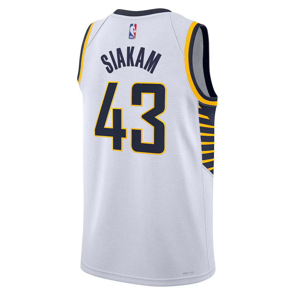 Indiana Pacers Pascal Siakam #43 Association Edition Swingman Jersey back view