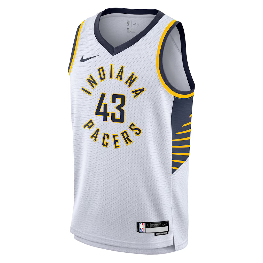 Indiana Pacers Pascal Siakam #43 Association Edition Swingman Jersey front view