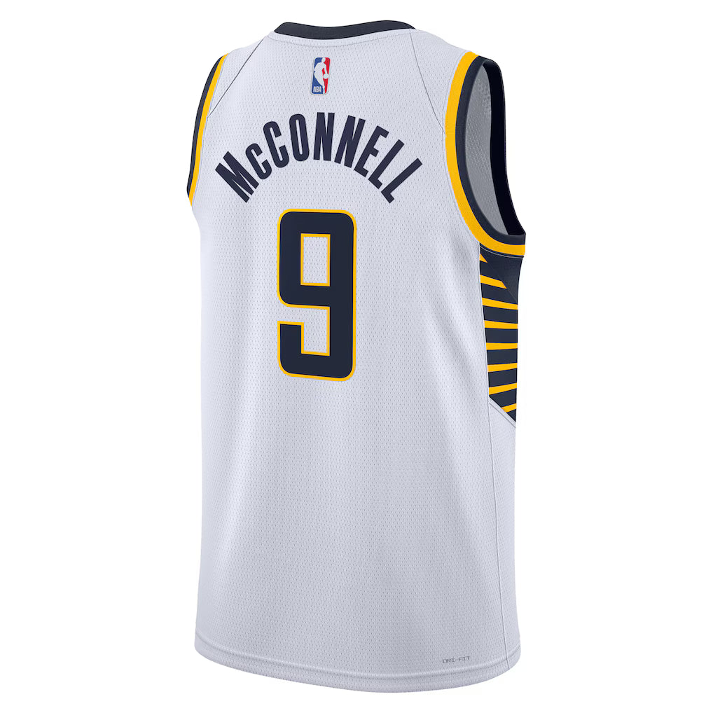 Indiana Pacers T.J. McConnell #9 Association Edition Swingman Jersey back view