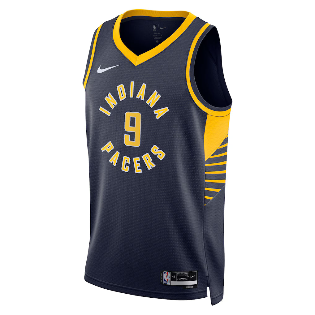 Indiana Pacers T.J. McConnell #9 Icon Edition Swingman Jersey front view