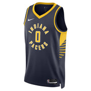 Indiana Pacers Tyrese Haliburton #0 Icon Edition Swingman Jersey front view