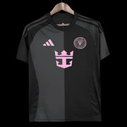 Inter Miami 2025/26 away jersey black pink football shirt front view
