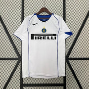 Inter Milan Away Jersey 2004/05 front view in white with blue detailing