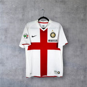 Inter Milan Away Jersey 2007/08 front view with red cross design and club crest