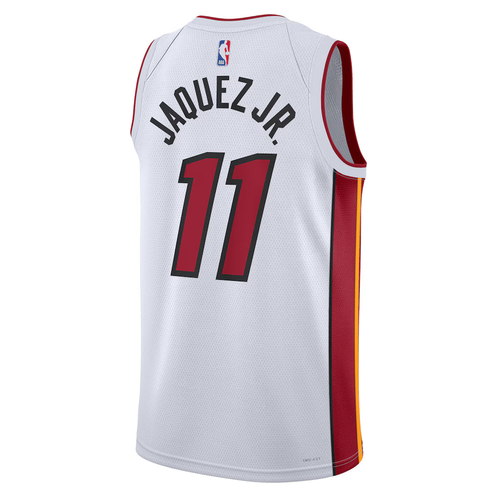 Jaime Jaquez Jr. Miami Heat Association Edition Swingman Jersey back view