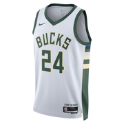 Jaime Jaquez Jr. Milwaukee Bucks Association Edition Swingman Jersey front view
