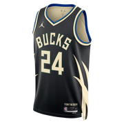 Jaime Jaquez Jr. Milwaukee Bucks Statement Edition Swingman Jersey front view