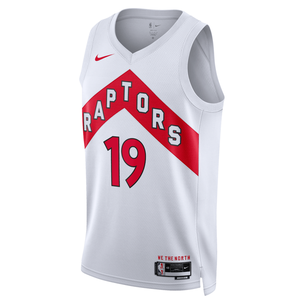 Jakob Poeltl Toronto Raptors Association Edition Swingman Jersey front view