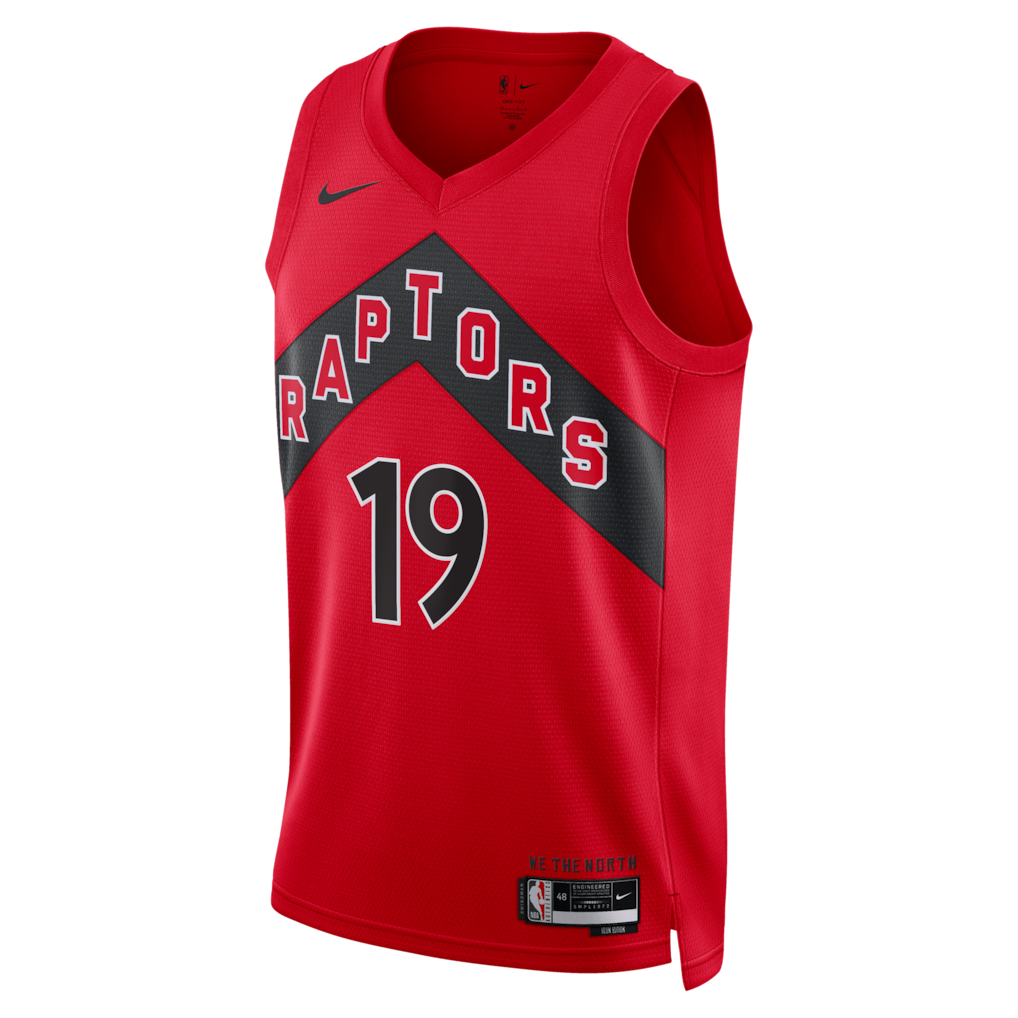 Jakob Poeltl Toronto Raptors Icon Edition Swingman Jersey front view
