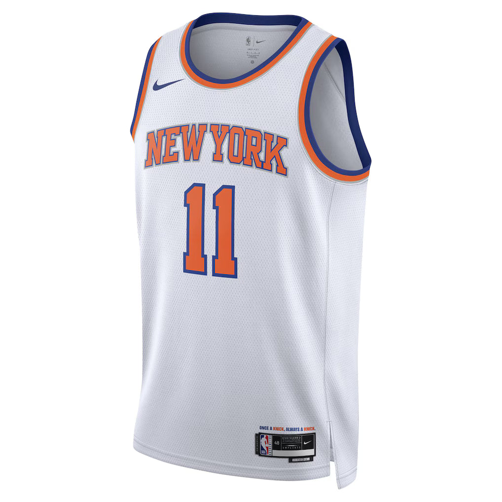 Jalen Brunson New York Knicks Association Edition Swingman Jersey front view