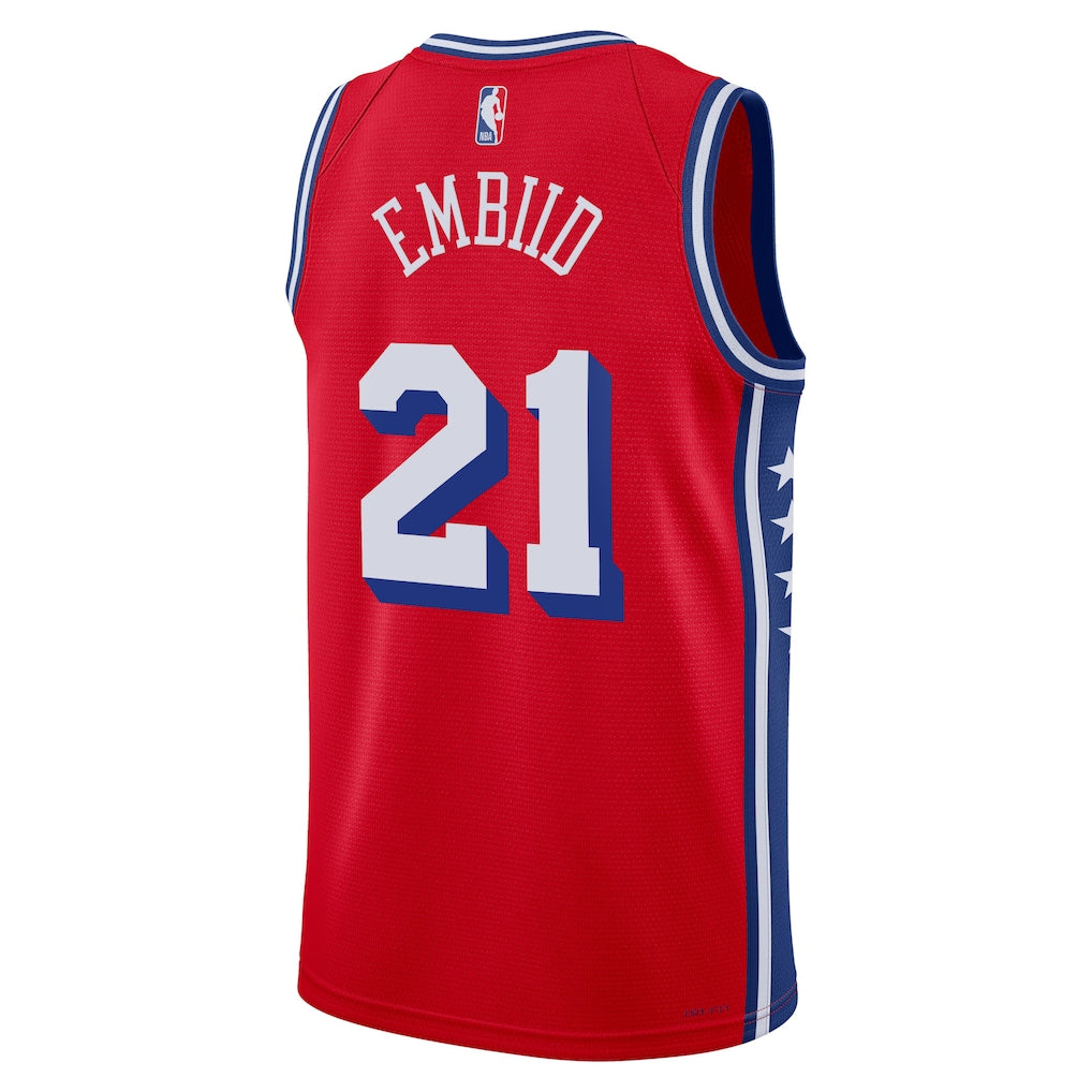 Joel Embiid Philadelphia 76ers Statement Edition Swingman Jersey back view