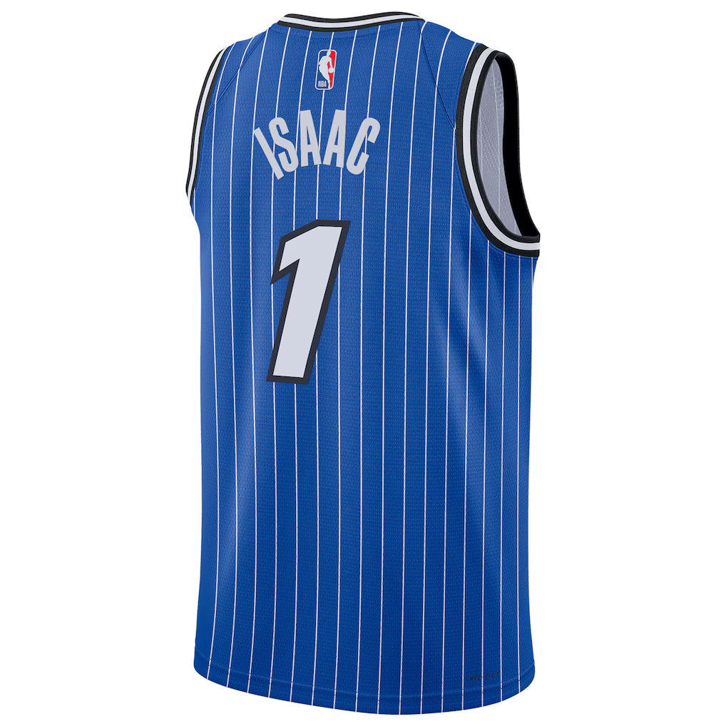 Jonathan Isaac Orlando Magic Icon Edition Swingman Jersey back view