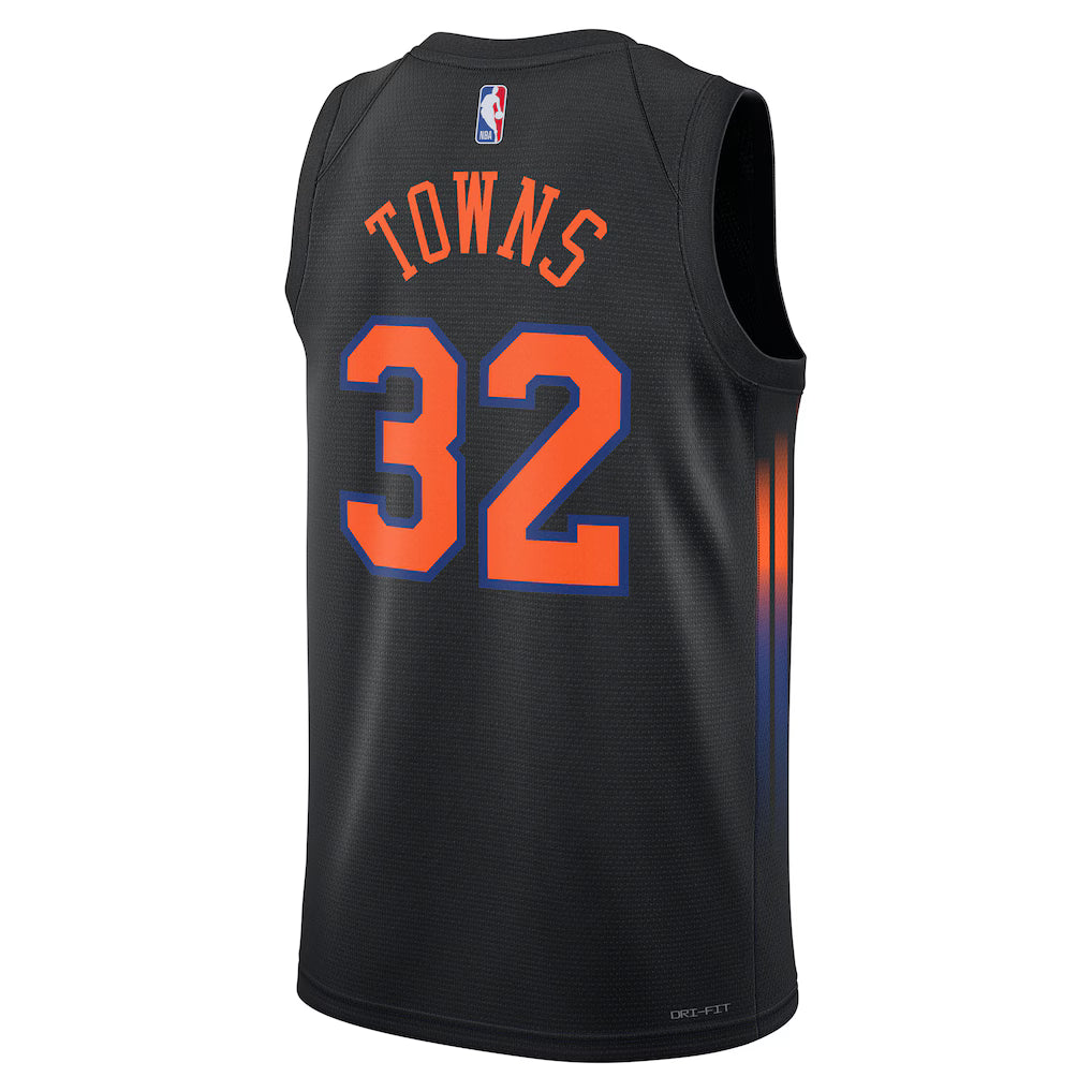 Karl-Anthony Towns New York Knicks Statement Edition Swingman Jersey back view