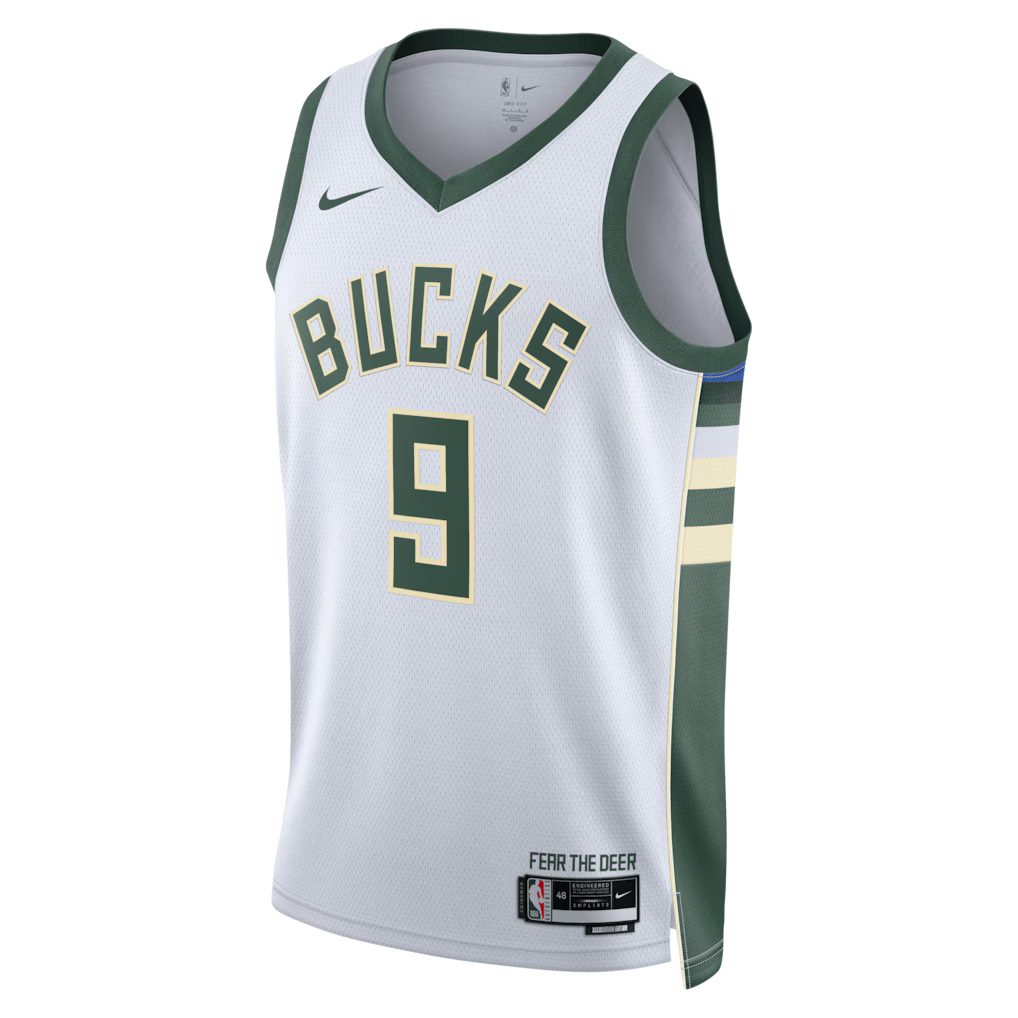Kel'el Ware Milwaukee Bucks Association Edition Swingman Jersey front view