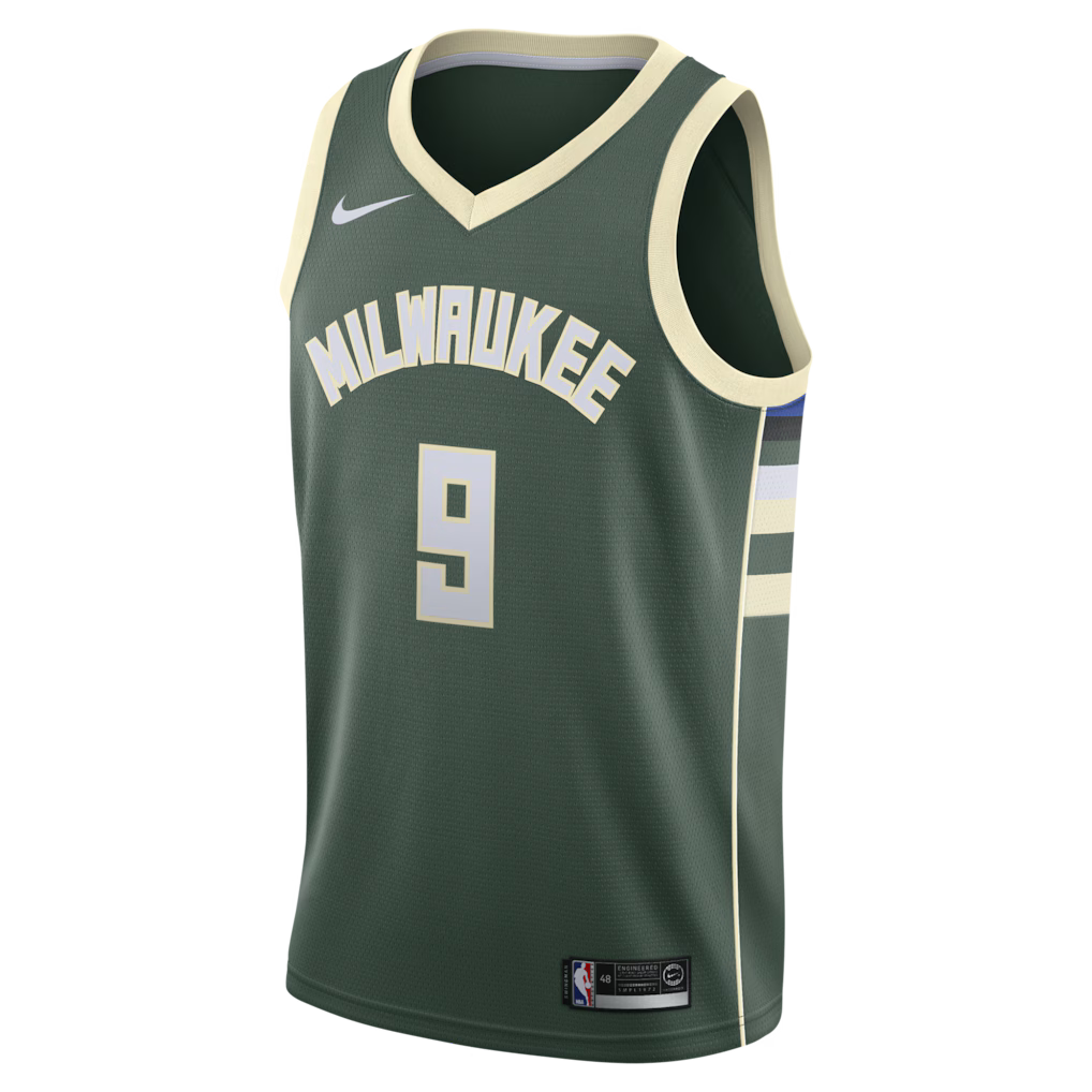 Kel'el Ware Milwaukee Bucks Icon Edition Swingman Jersey front view